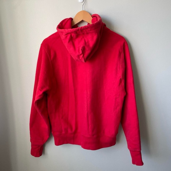 Red Champion Reverse Weave Hoodie - Picture 3 of 5